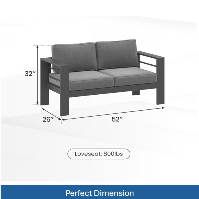 Outdoor Patio Set All-Weather With Thick Cushions