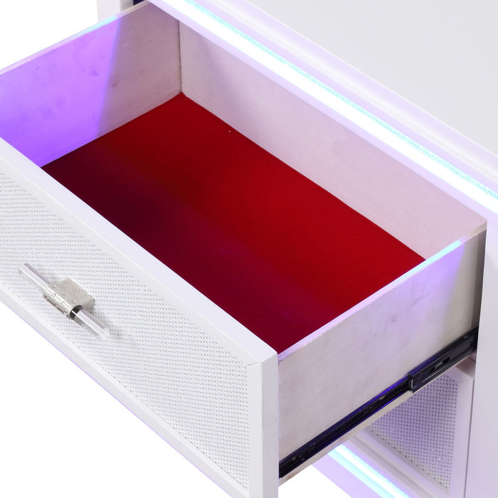 Opium - 2 Drawer Nightstand - White
