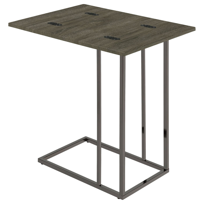 Mortimer - Snack Table With Expandable Top - Gray