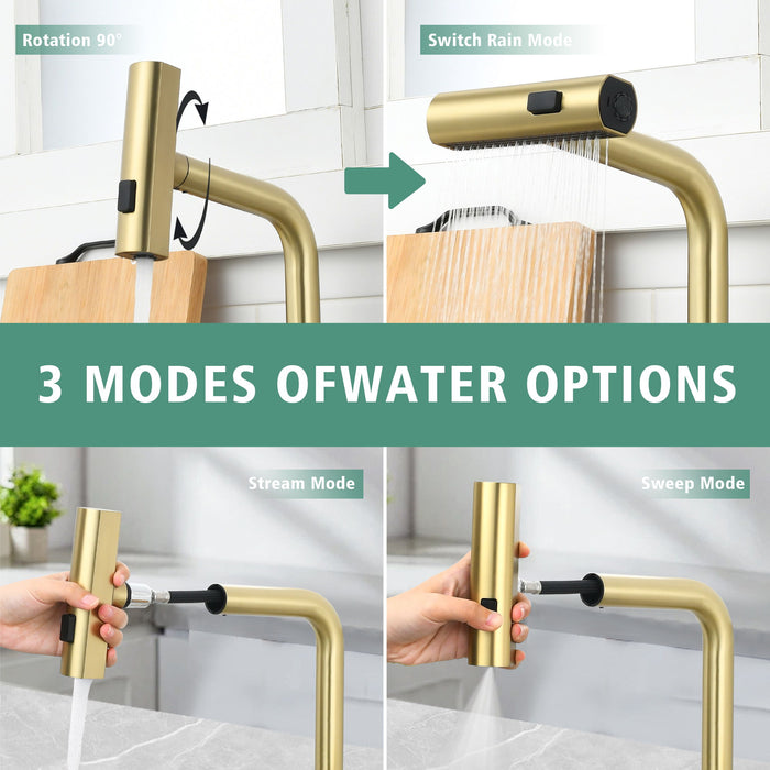 Touchless Kitchen Faucet With LED Display
