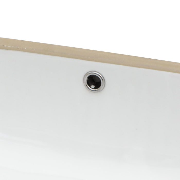 Modern Ceramic Undermount Bathroom Sink With Overflow, High Quality