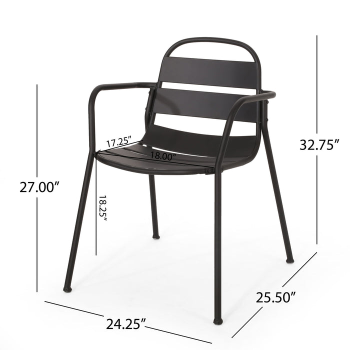Terra Nova - Bistro Set - Matte Black