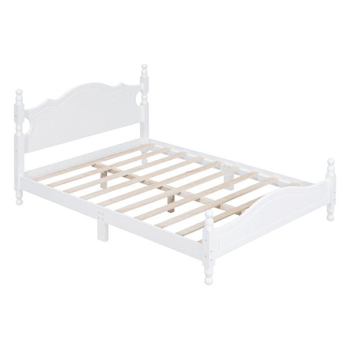 Platform Bed Frame With Slat Support