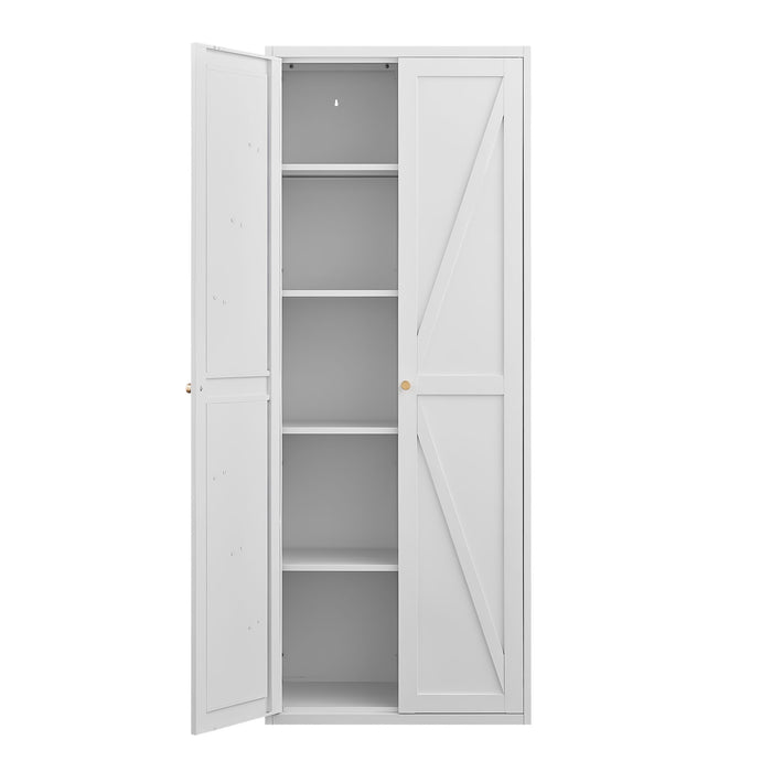 Adjustable 2 Door Storage Cabinet With Adjustable Shelves