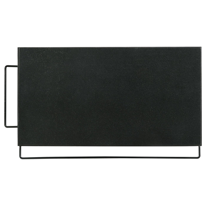 Ingalls - Accent Storage Cart With Casters, Shelves - Black