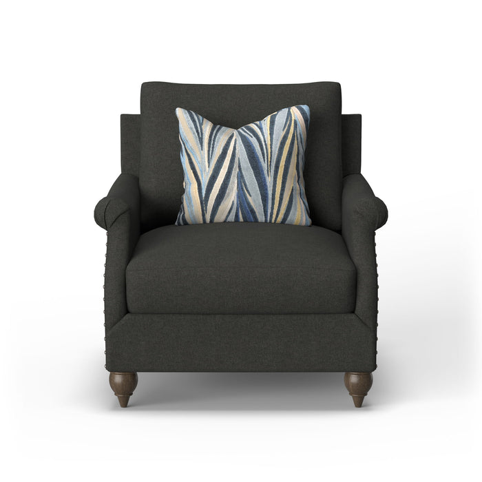 Veda - Fabric Chair With Nailhead Trim