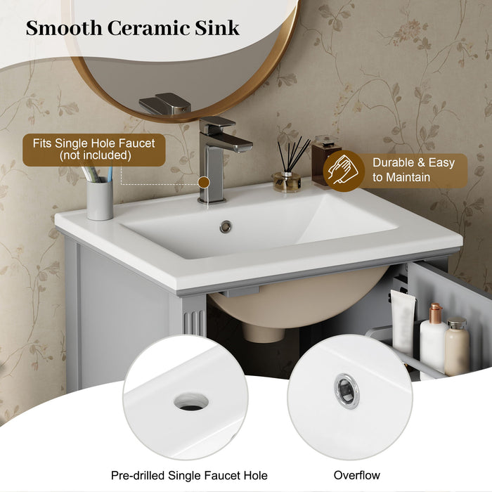 Retro Bathroom Vanity With Sink