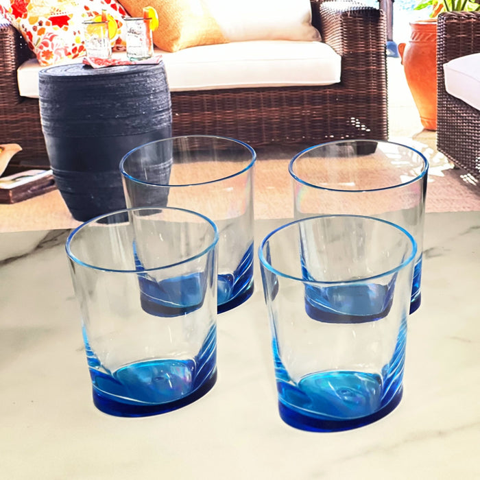 Oval Halo Acrylic Glasses (Set of 4)