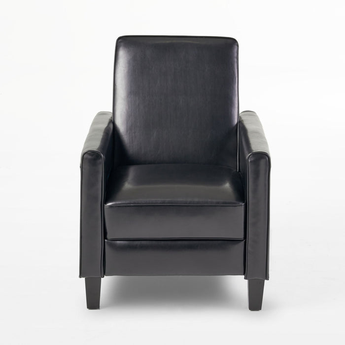 Upholstered Push Back Recliner Chair For Living Room