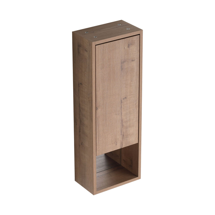 10" Wall Mounted Storage Cabinet, Bathroom Cabinet With Soft Close Door - Imitative Oak