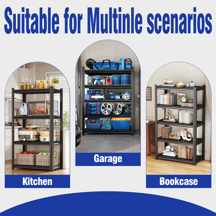 5 Tier Heavy Duty Shelving Unit Adjustable Shelving Units
