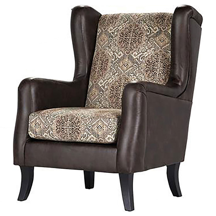 Brookridge - Wingback Accent Club Chair - Brown