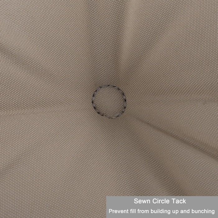 2 Piece High Back Patio Chair Cushion Set