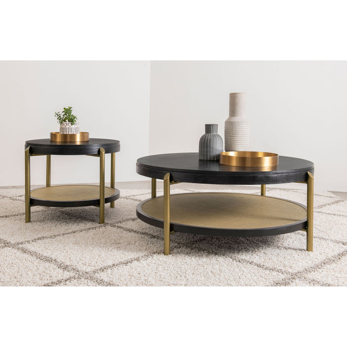 Benson - Round Table With Storage Shelf