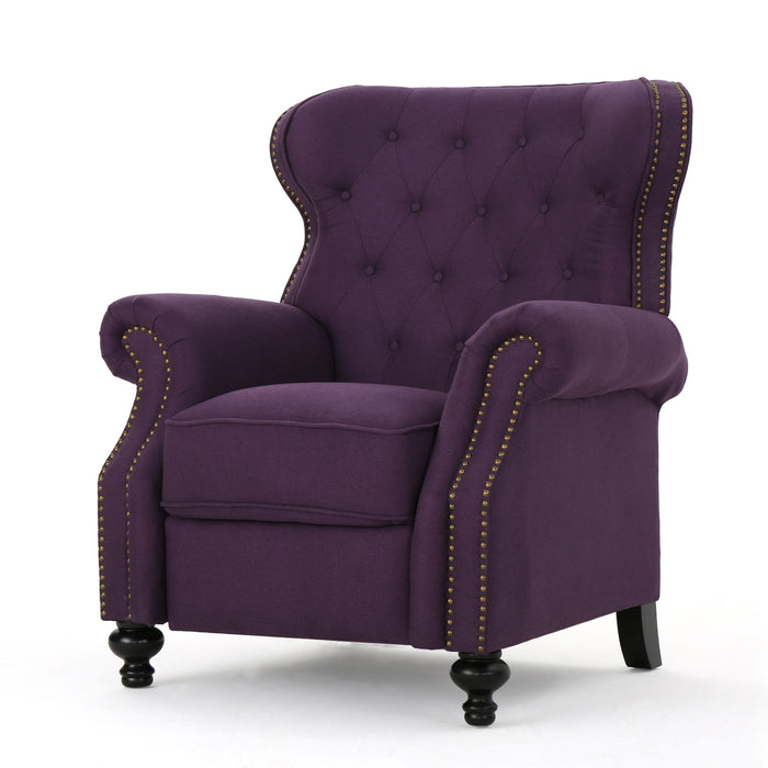 Modern Manual Push Back Recliner Chair