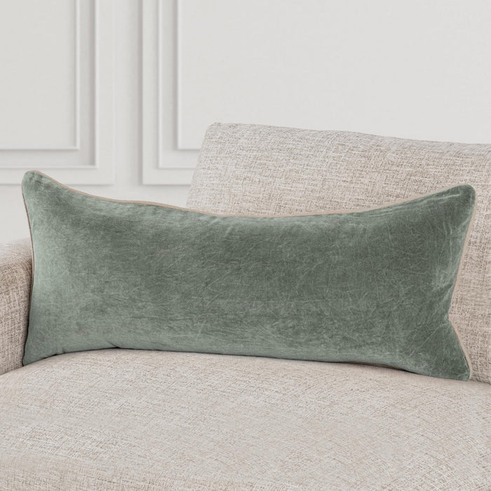 Heirloom Velvet - SLD Pillow - Bay Green