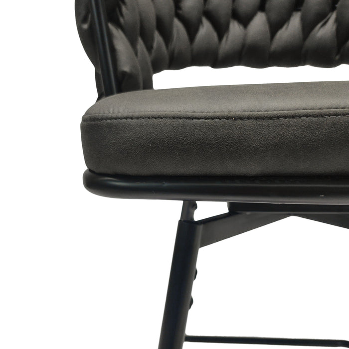 Bar Stool 360 Swivel With Back Footrest