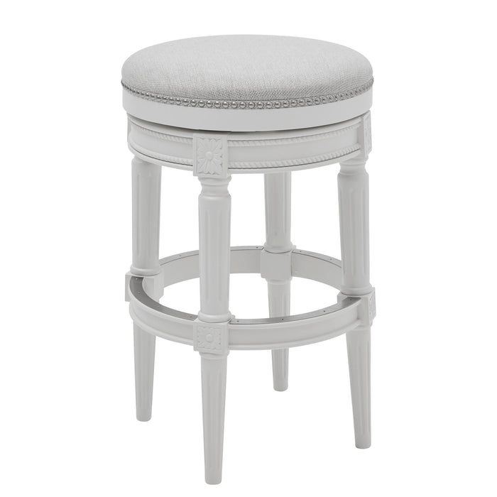 Rustic Elegance Backless Swivel Stool
