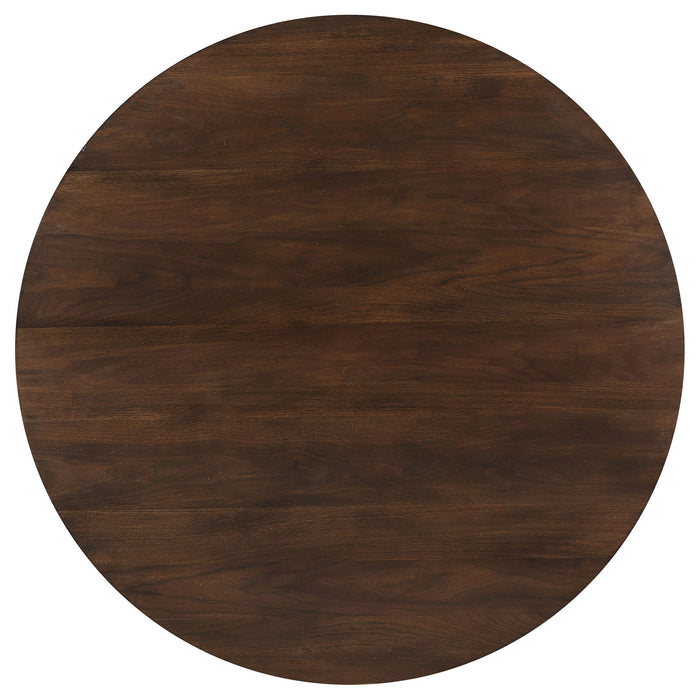 Shirley - Round Dining Table - Dark Walnut