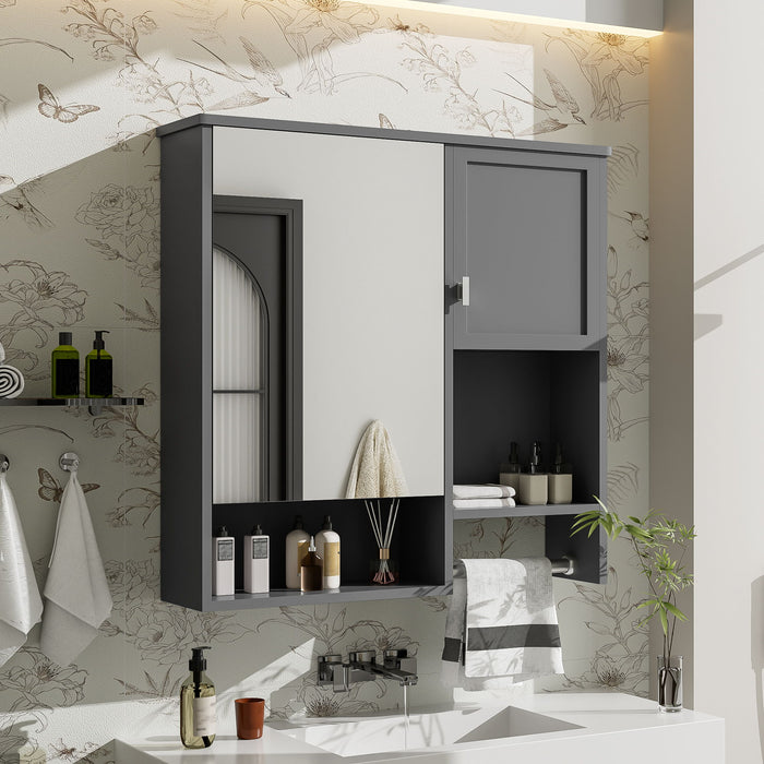 Modern Wall Mounted Bathroom Medicine Cabinet, Bathroom Wall Storage Cabinet With Mirror