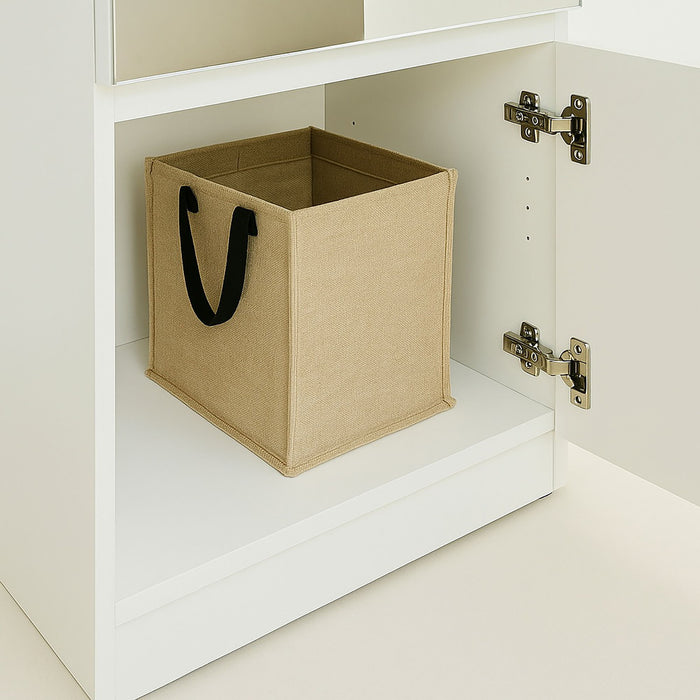 Elise - Modular Wood Closet System With Mirror In Customizable Storage Solution - White