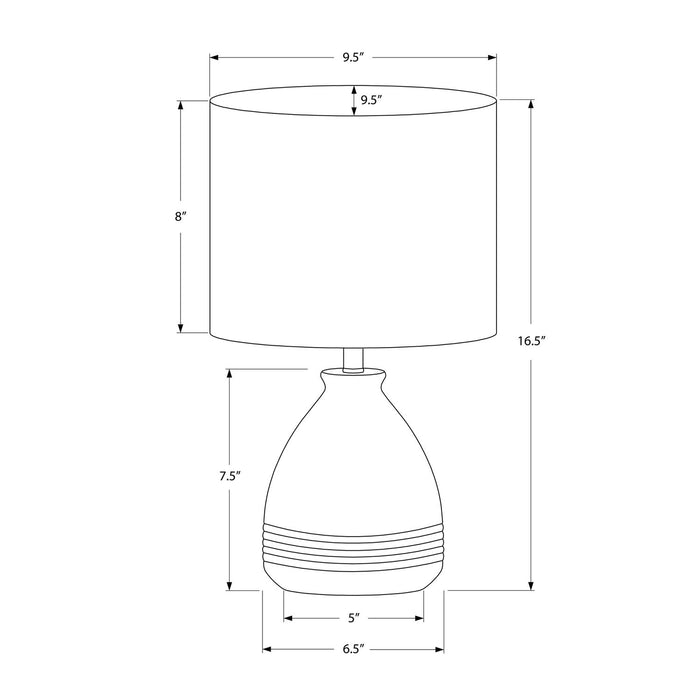 Lighting, Modern Table Lamp - Cream