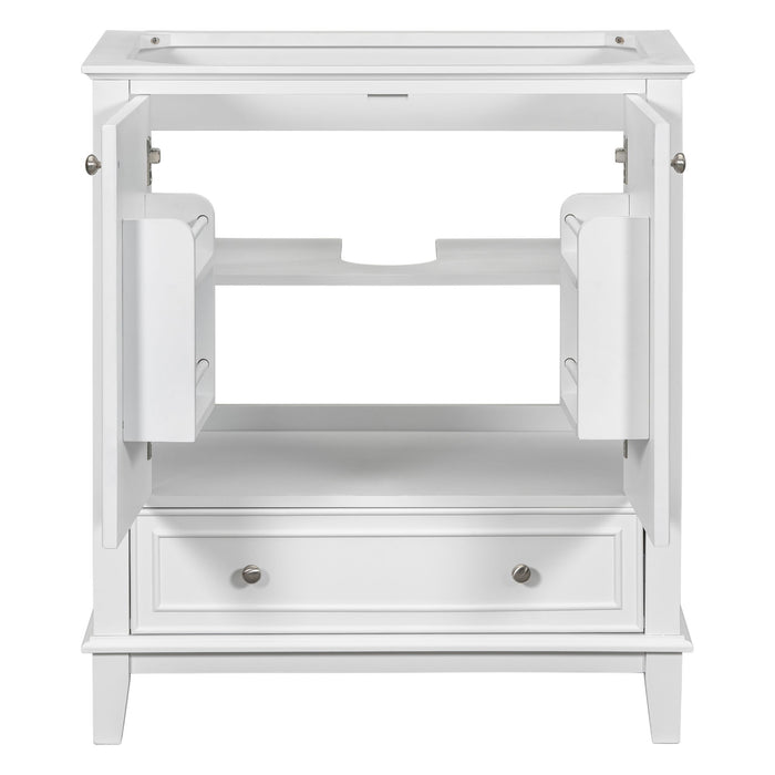 Modern Bathroom Vanity Base Only With Doors And Drawer
