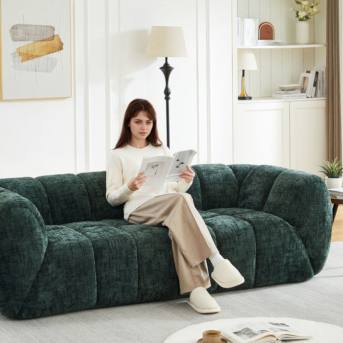 Modern Sofa With Piano Key Backrest