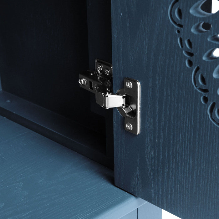 Hollow - Carved 2 Doors Accent Cabinet