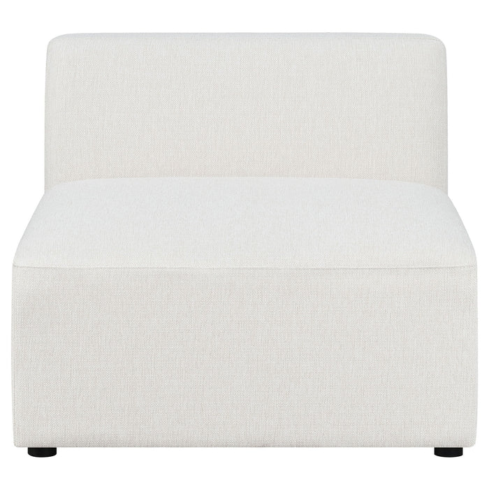 Marlowe - 6 Piece Tight Seat Modular Sectional - Ivory / White