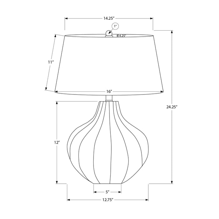 Lighting, Table Lamp, Ceramic, Transitional - Blue