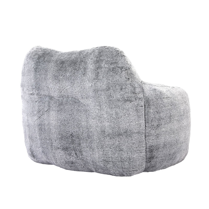 Beanbag Sofa Chair With Armrests Stuffed High Density Foam