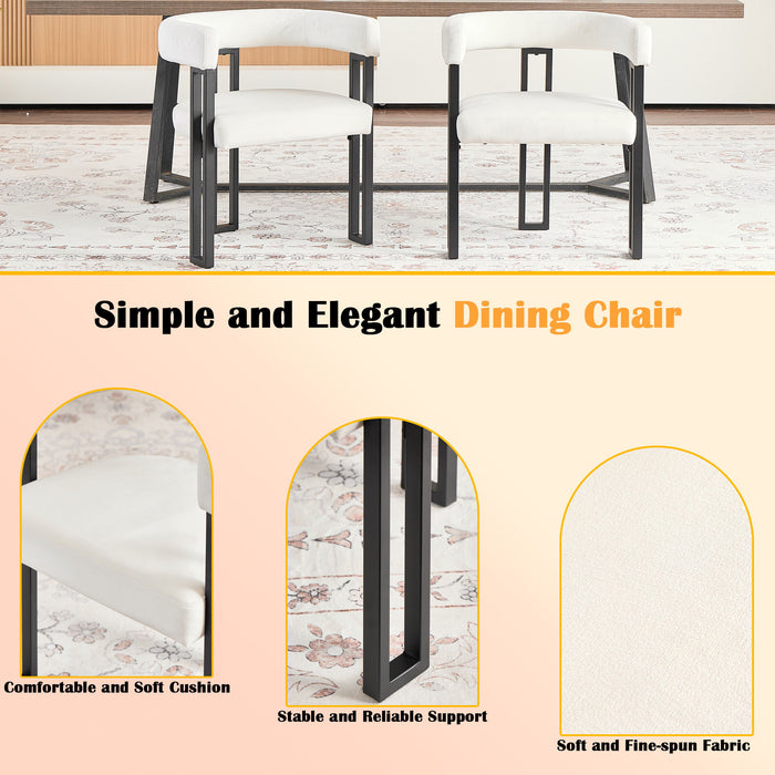 Cushioned Accent Armchairs (Set of 2)