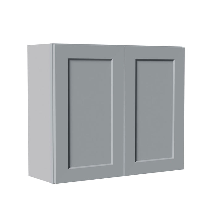 Shaker Wall Cabinet With Soft Close Hinges, Adjustable Shelves, Double Door