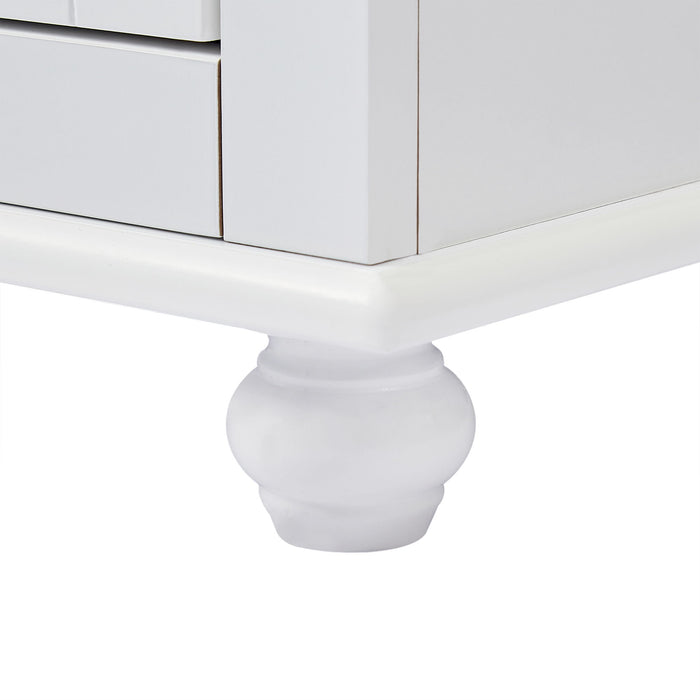 Tall Storage Cabinet With 2 Drawers For Bathroom