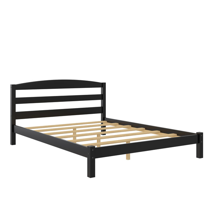 Leighton - Full Size Platform Bed, Low Profile Design - Black
