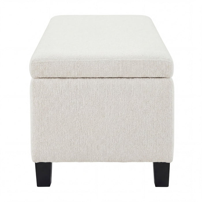 Upholstered Storage Ottoman Bench