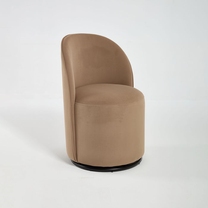 360 Degree Swivel Armless Dining Barrel Chair