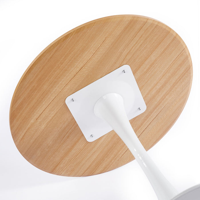 Mid-Century Tulip Table With Round Top, Pedestal Base