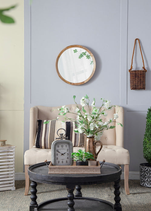 Transitional Decor Style Wall Mirror Decor With Frame For Bathroom