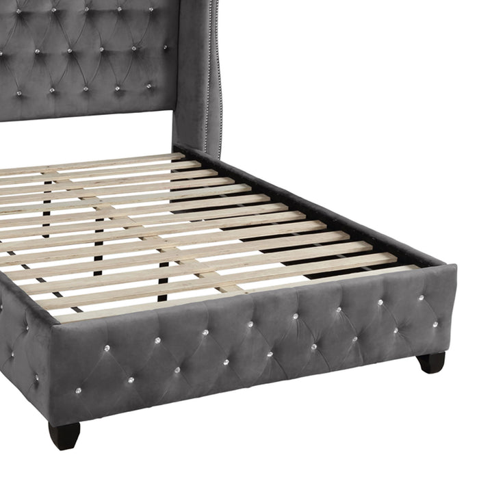 Sophia - Crystal Tufted Upholstered Bed