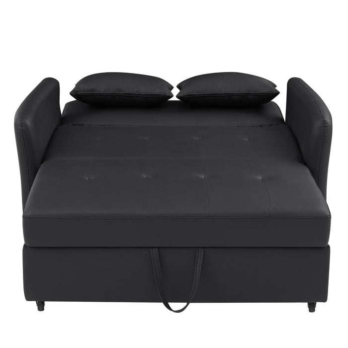 Convertible Sleeper Bed, Adjustable Oversized Armchair With 3 USB Ports