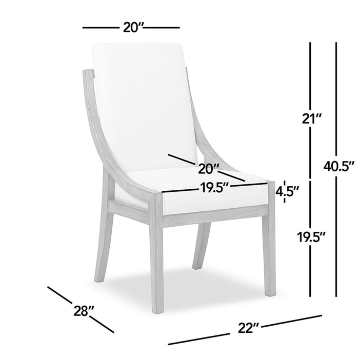 Lennox - High Back Upholstered Dining Chair (Set of 2) - Light Beige