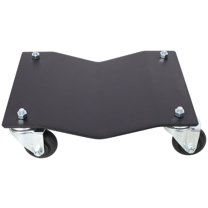 Heavy Duty Steel Vehicle Dollies With Brakes, 2500Lbs Capacity