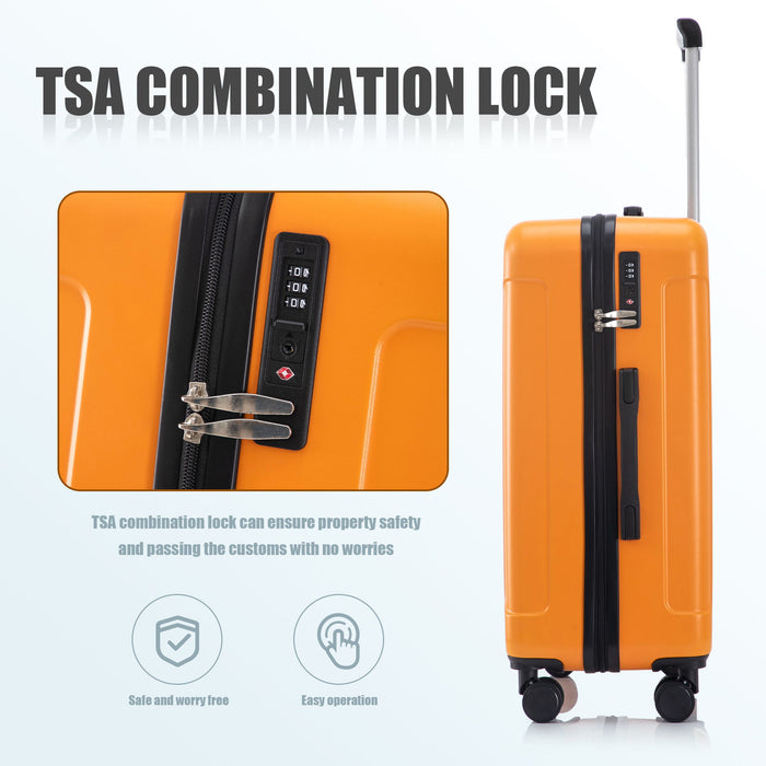 Spinner Luggage Set 20" / 24"/ 28", Lightweight Hard Shell With 360° Silent Wheels