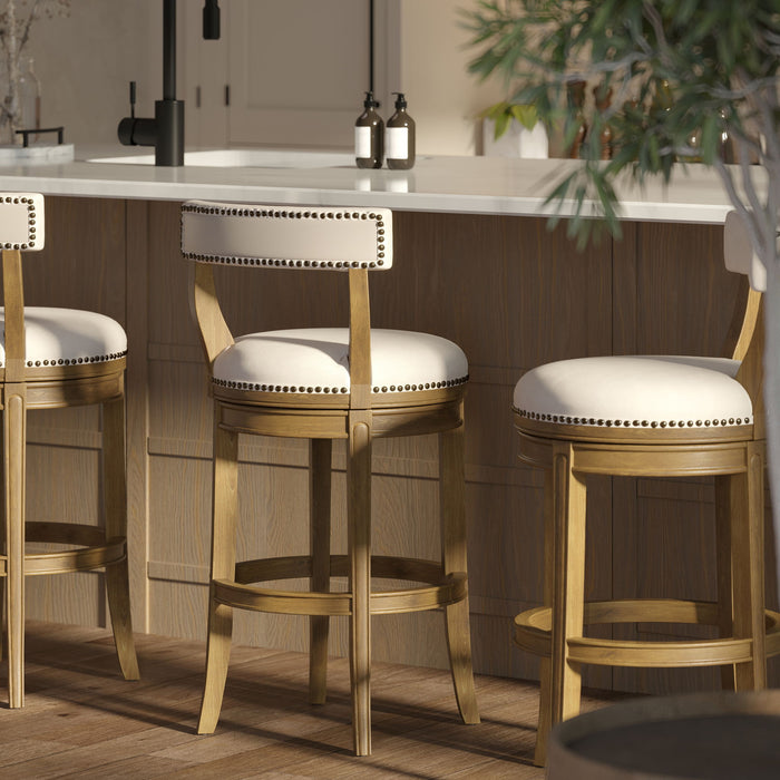 Stool & Upholstered Seat And Back