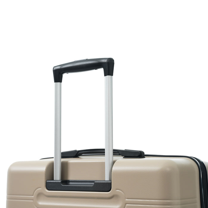 6 Piece Lightweight Hardshell Luggage Set With Double Spinner Wheels, Password Lock