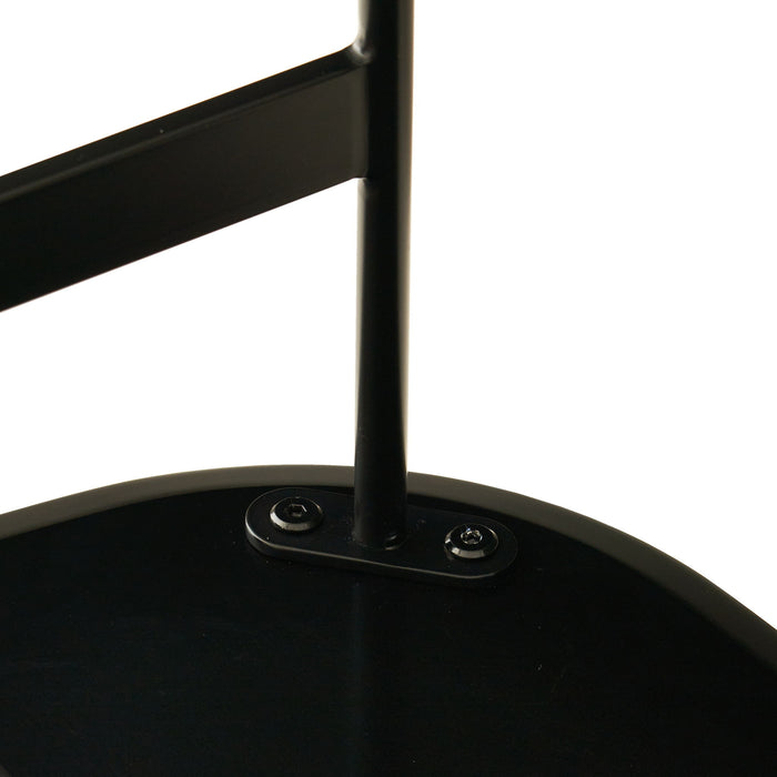 Modern Rectangular Rock Plate Coffee Table Open Space Design Golden Metal Frame Minimalist Living Room Center Table For Lounge Office - Black White