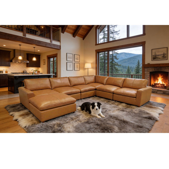 Upholstered Large Seating Modular Sectional