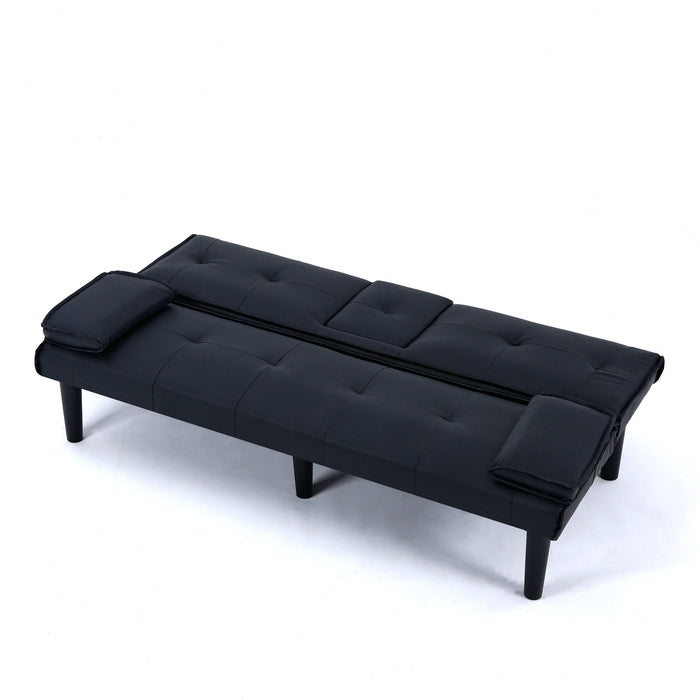 Sofa Bed With Foldable Design And Cup Holder